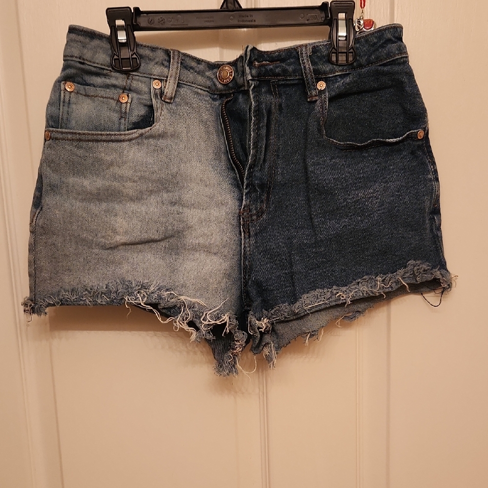 Almost Famous Blue Jean Shorts Distressed Cut-Off